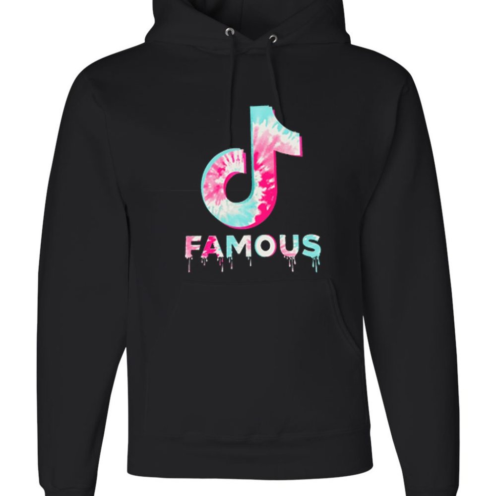 Famous 'Tic Tok' - Unisex Black Hoodie